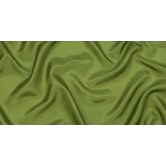 1 Yard Pesto Green China Silk Habotai Premium Lightweight Draping Fabric 44 Inches Width {3}