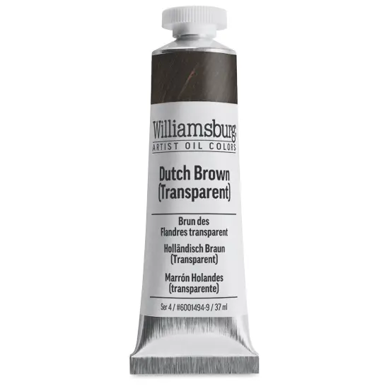 Williamsburg Handmade Oil Paint - Dutch Brown (Transparent), 37 ml tube {2}