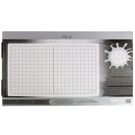 Tim Holtz Glass Studio Mat 23.75"X14.25"-White {4}