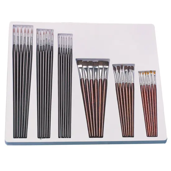 Paint Brush Variety Pack - Round & Flat (Pack of 36) {1}