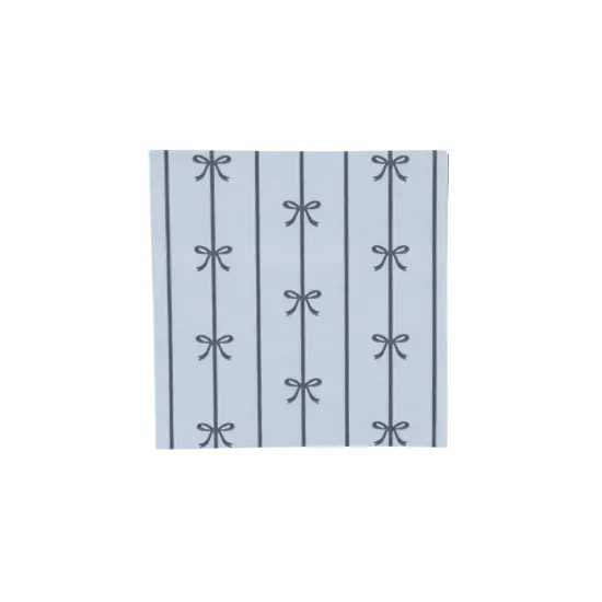 SKY BLUE SIGNATURE BOW SMALL NAPKINS {1}