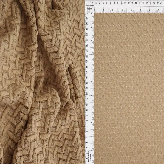 1 Yard Crochet Lace Fabric, 58/60&Prime; Wide Polyester Spandex Blend SAGE {6}