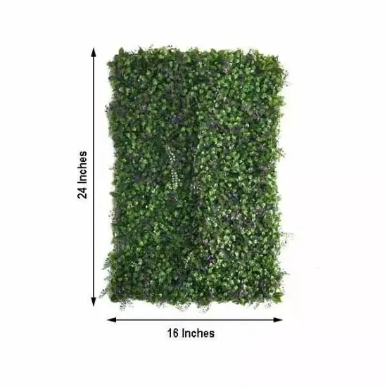 Artificial Faux Foliage Large Green Leaves 11 sq ft UV Protected Wall Mat Hedge {4}