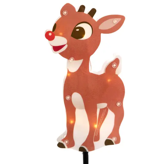 Northlight Lighted Rudolph and Friends Christmas Outdoor Pathway Markers - Set of 4 Blue {7}