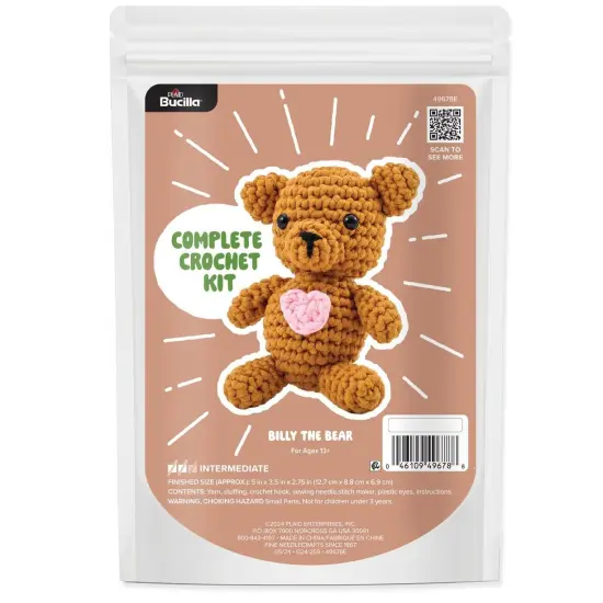 Bucilla Amigurumi Kit-5" - T-Shirt Yarn Bear {1}