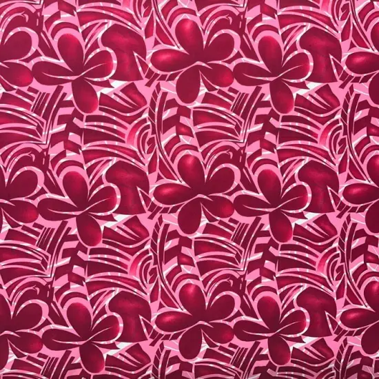 1 Yard Plumeria Flower Polyester Fabric 60 Inches Wide Perfect for Apparel & Home D&eacute;cor Hot Pink & Ber {6}