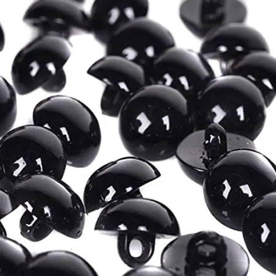 100PCS Black Plastic Safety Eyes - 10mm {1}