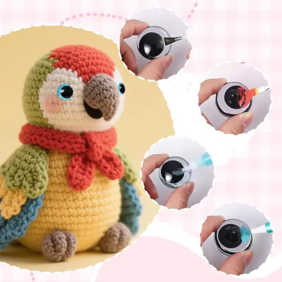 Glitter Moon Safety Eyes 256Pcs 6-30mm Safety Eyes {3}