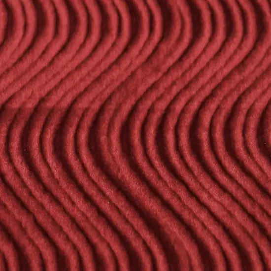 1 Yard Swirl Velvet Flocking Fabric for Upholstery Home Decor Drapery Crafts 58/60" Width Ruby Red {1}