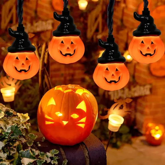 Halloween Pumpkin String Lights - 8.5FT {1}