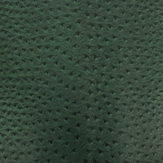 1 Yard Faux Leather Vinyl Fabric Ostrich Texture Upholstery Handbags Wallets 54" Width Hunter Green {1}