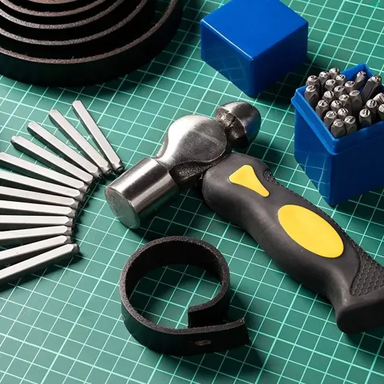 1 Pound Metal Stamping Hammer for Jewelry Making, Geodes, Leather Hammer for Crafts, Forming Tools (6 Inch) Black {6}