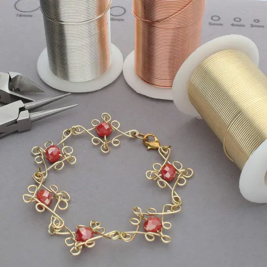 The Beadsmith Wire Elements Gauge Assortments Gold {5}