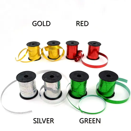 Star 3/16" and 3/8" Holographic Sparkles Curling Ribbon in 12 Colors | 24 Spools in Products Display Quickly | Sparkly Ribbon Great for Gift Wrap and Balloon String {3}