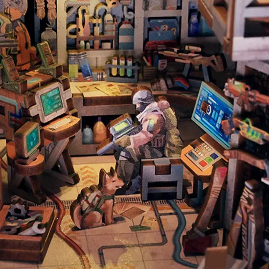 DIY Book Nook Kit - Haven Zero w/ Dust Cover {5}