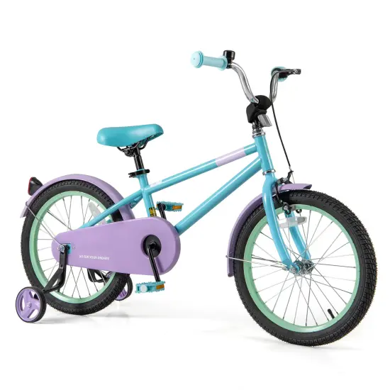 Purple Kids Bike with Adjustable Handlebar and Saddle for Comfortable Riding {4}