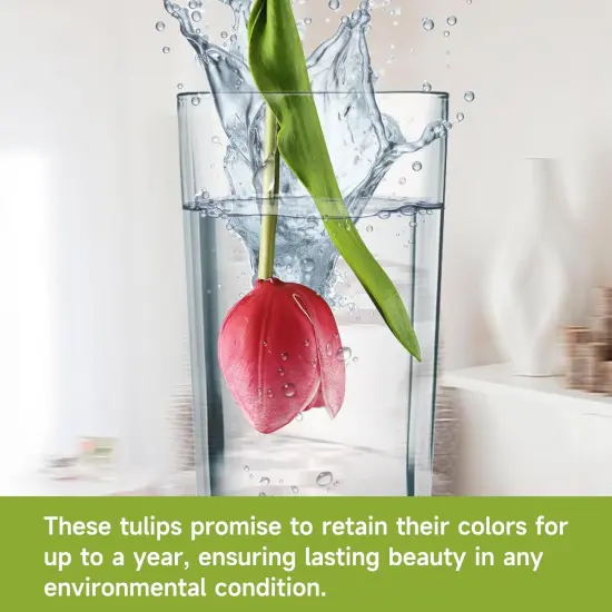 Artificial Tulip in Bulk for Home Kitchen Wedding Bridal Bouquet,Fake Flowers for Mother's Day {5}