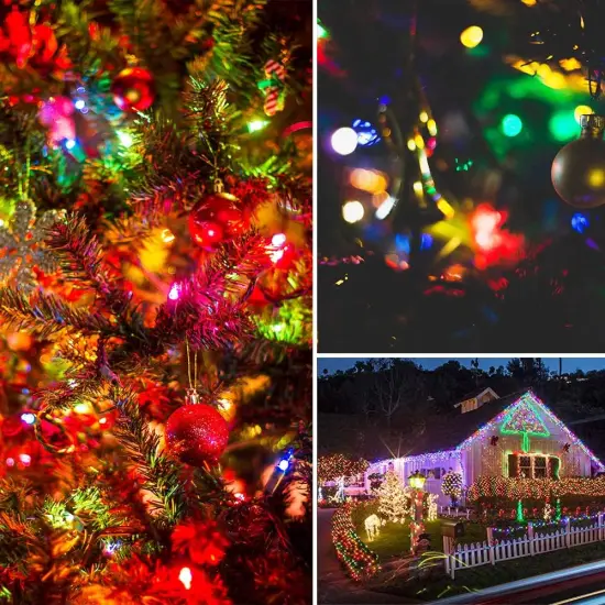 Battery Operated String Lights 50 LED String Lights Mini Lights with Auto-Timer and 8 Lighting Modes for Christmas Wreath Party Wedding Garden Home Decoration, Multicolor {2}
