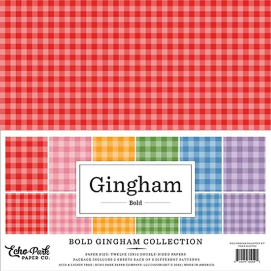 Echo Park Bold Gingham Collection Kit {1}