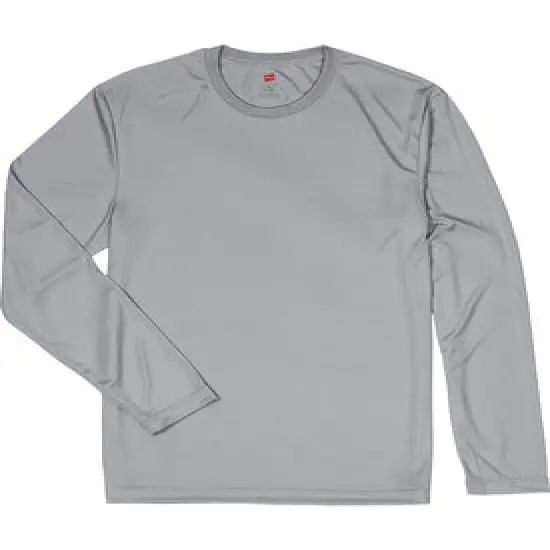 Hanes&reg; Cool DRI with Fresh Long-Sleeve Performance T-Shirt Graphite {1}
