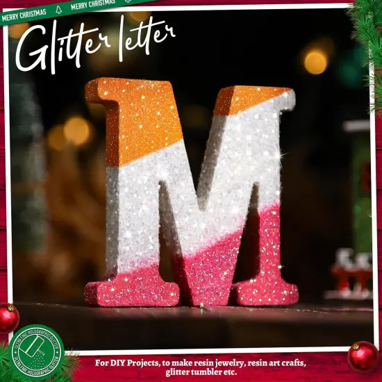 White Glitter Clear Glitter for Crafts {2}