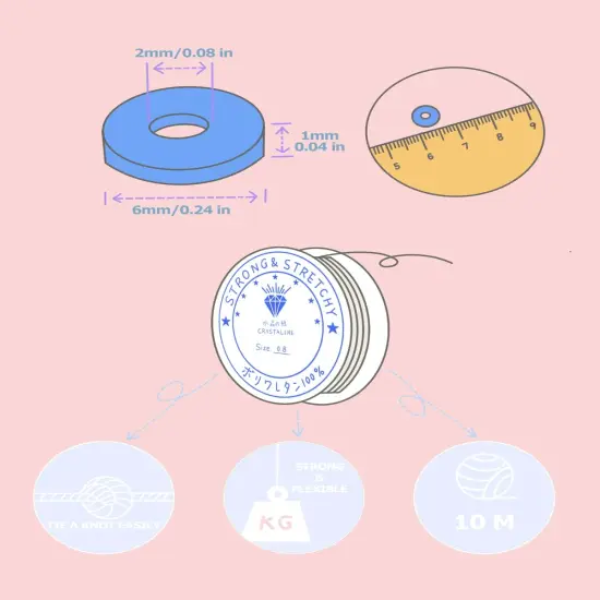 7200pcs Clay Beads, 24 Colors 2 Boxes Beads for Bracelets, Clay Beads Bracelet Making kit {4}