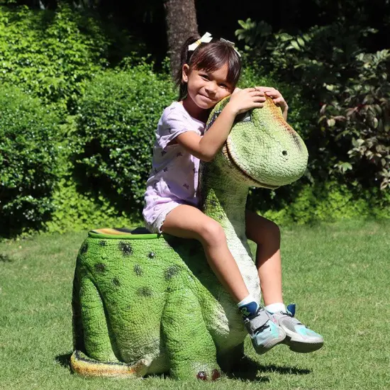Child's Brachiosaurus Dinosaur Chair Statue {4}