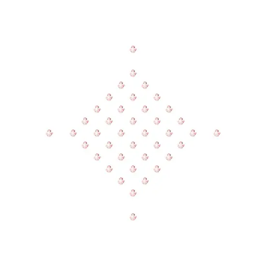 Preciosa 4mm Czech Crystals Bicone Rondelle Beads, 40pcs Light Rose {5}