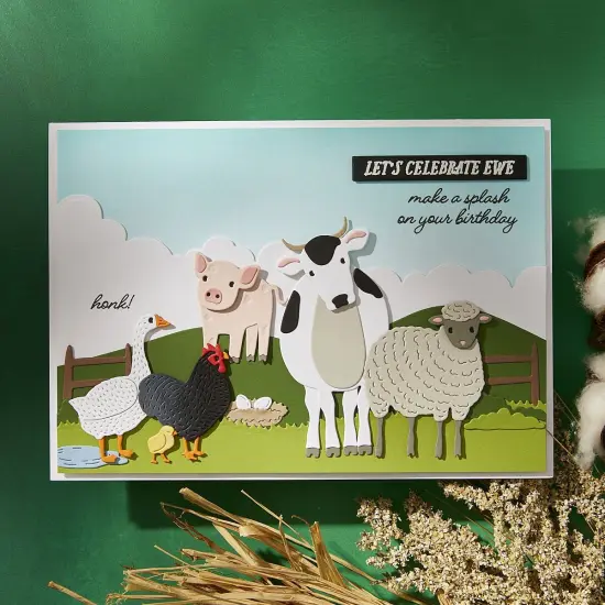 Spellbinders Etched Dies from On the Farm-Landscape Edges {5}