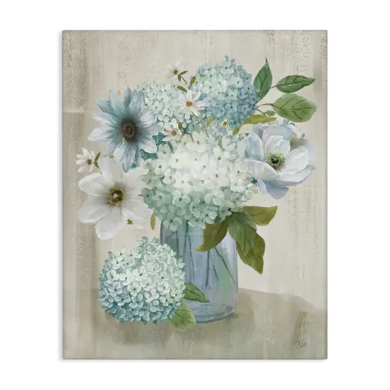 Stupell Industries Charming Hydrangea & Blossoms Canvas By Nan {1}