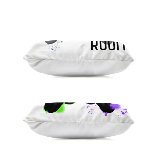 Stupell Industries Modern Gamer Graffiti Phrases 2pc Outdoor Printed Pillow Set design by Kim Allen, 14 x 7 x 20 {2}