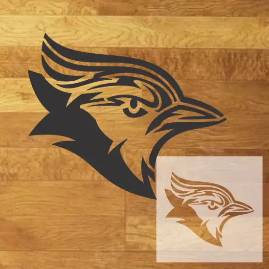 Blue Jays Mascot Athletic Stencil | High School Senior Parking Spot Stencil | Reusable Stencil | Stencil Ease | {2}