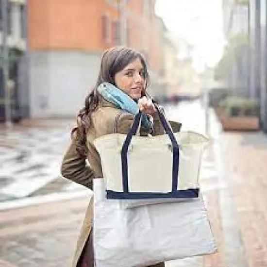 Liberty Bags&reg; P & O Cruiser Tote WHITE/ ROYAL {3}