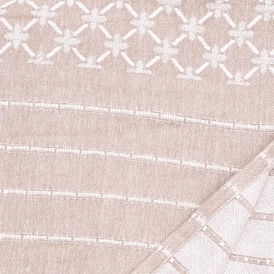 Markle Clay Woven 50" x 60" Throw Blanket with Fringe {3}