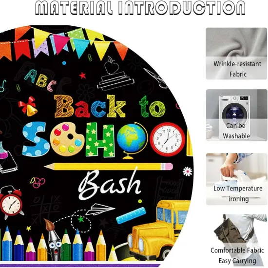 7x5ft Back to School Bash Backdrop {5}