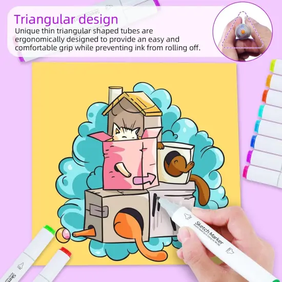 Dual Brush Tip Art Markers {4}