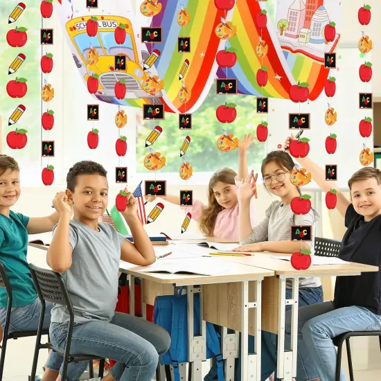 8.8ft Welcome Back to School Rainbow Ceiling Banner {3}