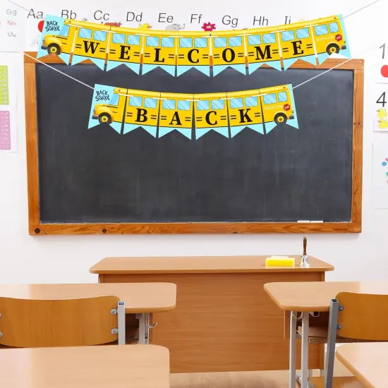 Back to School Banner School Bus {4}
