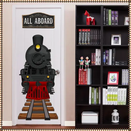 Train Classroom Door Decorating Kit 39 x 18 Inches {4}