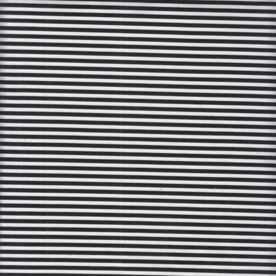 1 Yard Yarn Dye Small Stripe Ponte Fabric, 285 GSM Polyester Spandex Blend 58/60" Width IVORY/BLACK {1}