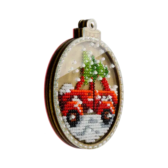 Set for embroidery with beads on wood FLK-371 {3}