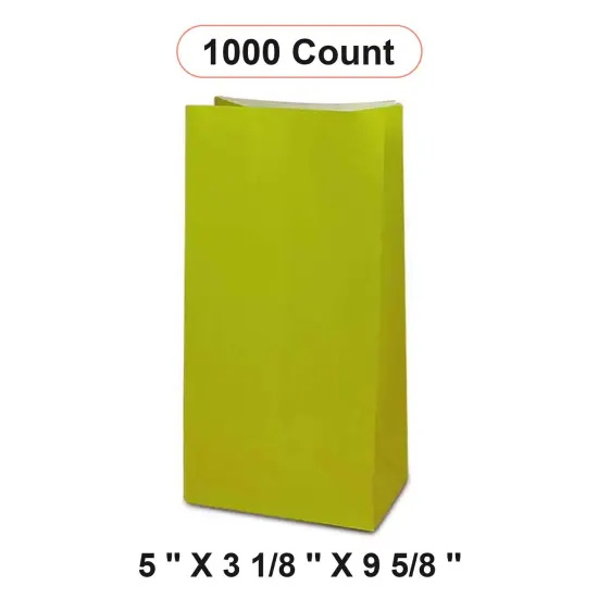Colored Paper Party Favor Bags 5'' x 3 1/8'' x 9 5/8'' {1}