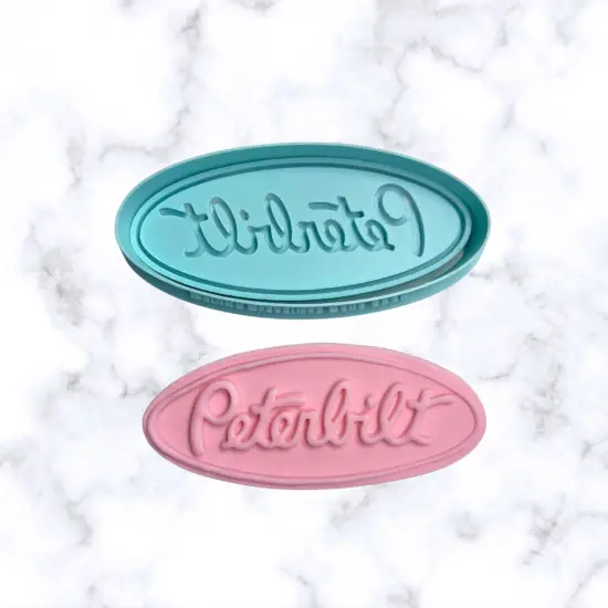 PeterbiltCookie Cutter and Stamp {2}