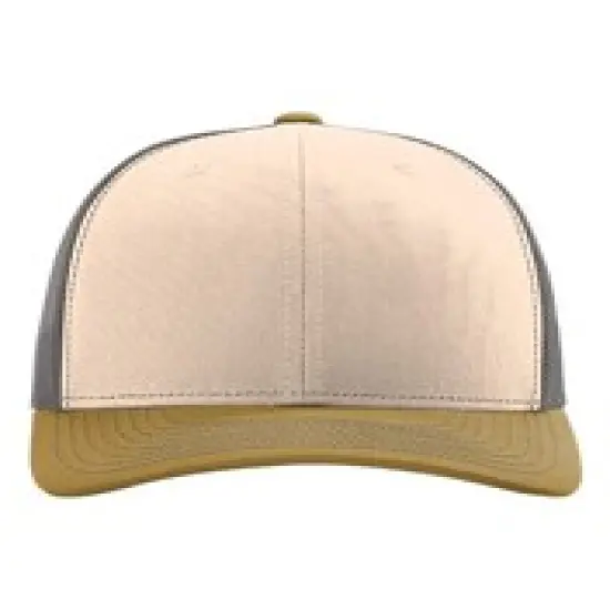 Richardson&reg; Snapback Trucker Cap Charcoal/ Amber {1}