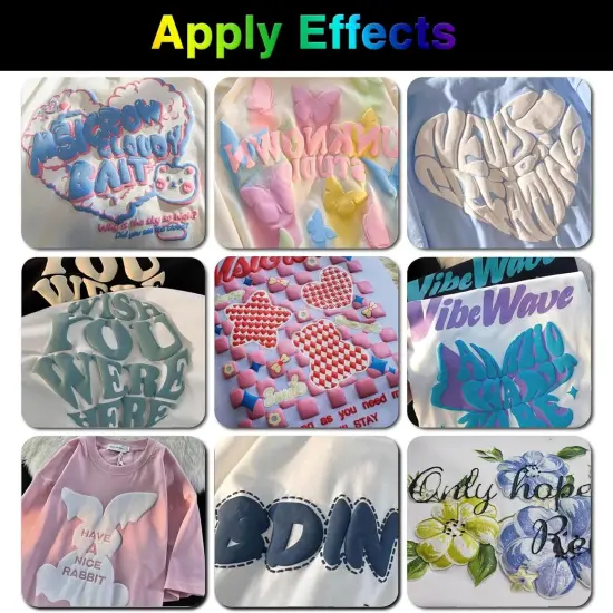 Black Puff HTV Transfer Vinyl for T-Shirts {3}