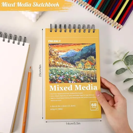 Mixed Media Sketchbook 60 Sheets Mixed Media Sketchbook {2}