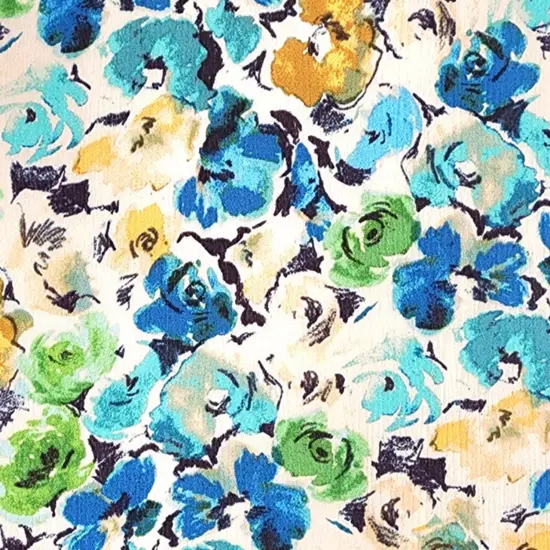 1 Yard Turquoise Rayon Crepon Fabric Lightweight Textured Draping Apparel 50/52" Wide {3}