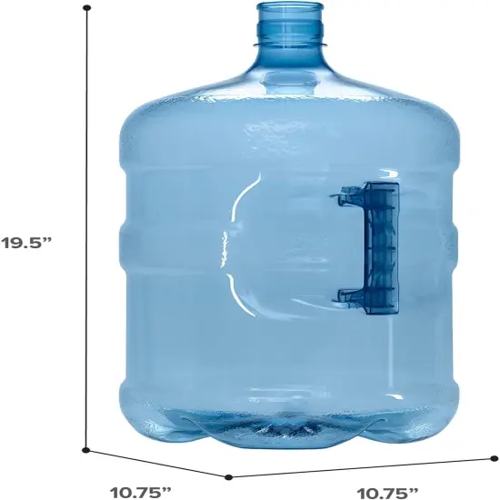 5 Gallon Plastic Crown Cap Reusable Water Bottle Container {4}