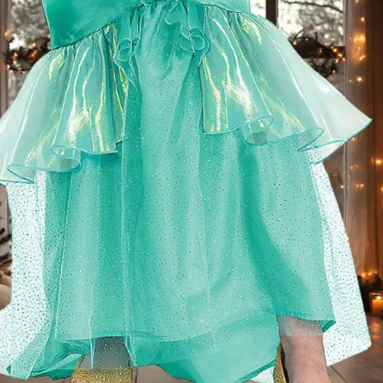 Ariel Prestige Kids Costume Small with Light Up Dress and Sound Necklace {4}