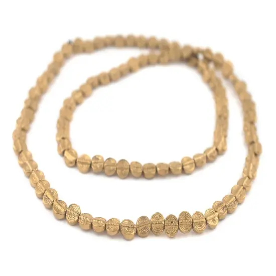 The Bead Chest Baule-Style Circular Brass Beads (7mm) {3}